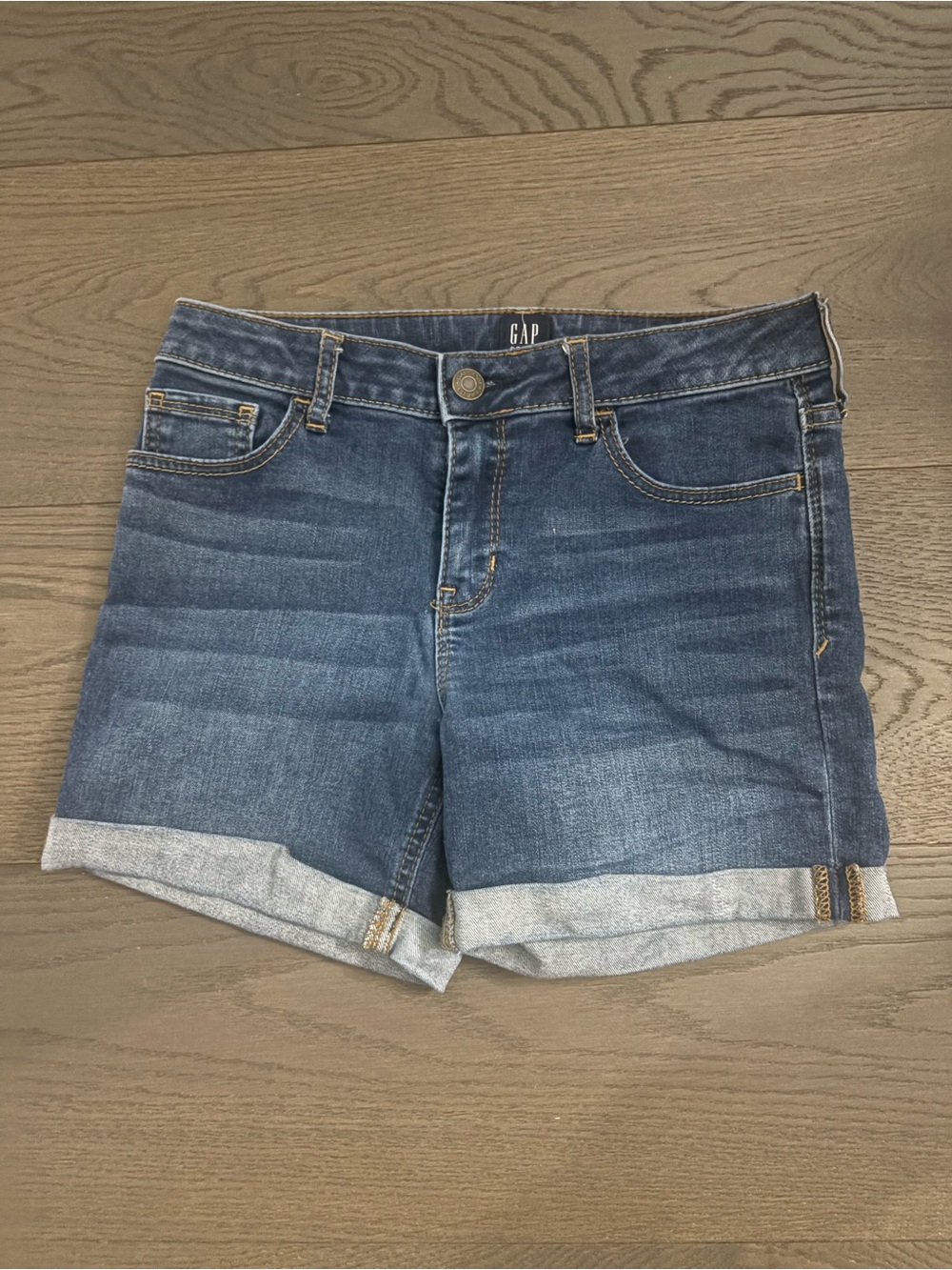 Gap girls blue denim shorts sz 14 NWT ret $59
